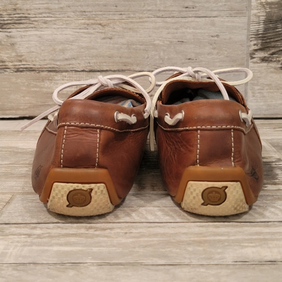 Born Brown Leather Boat Shoes - Picture 9 of 14